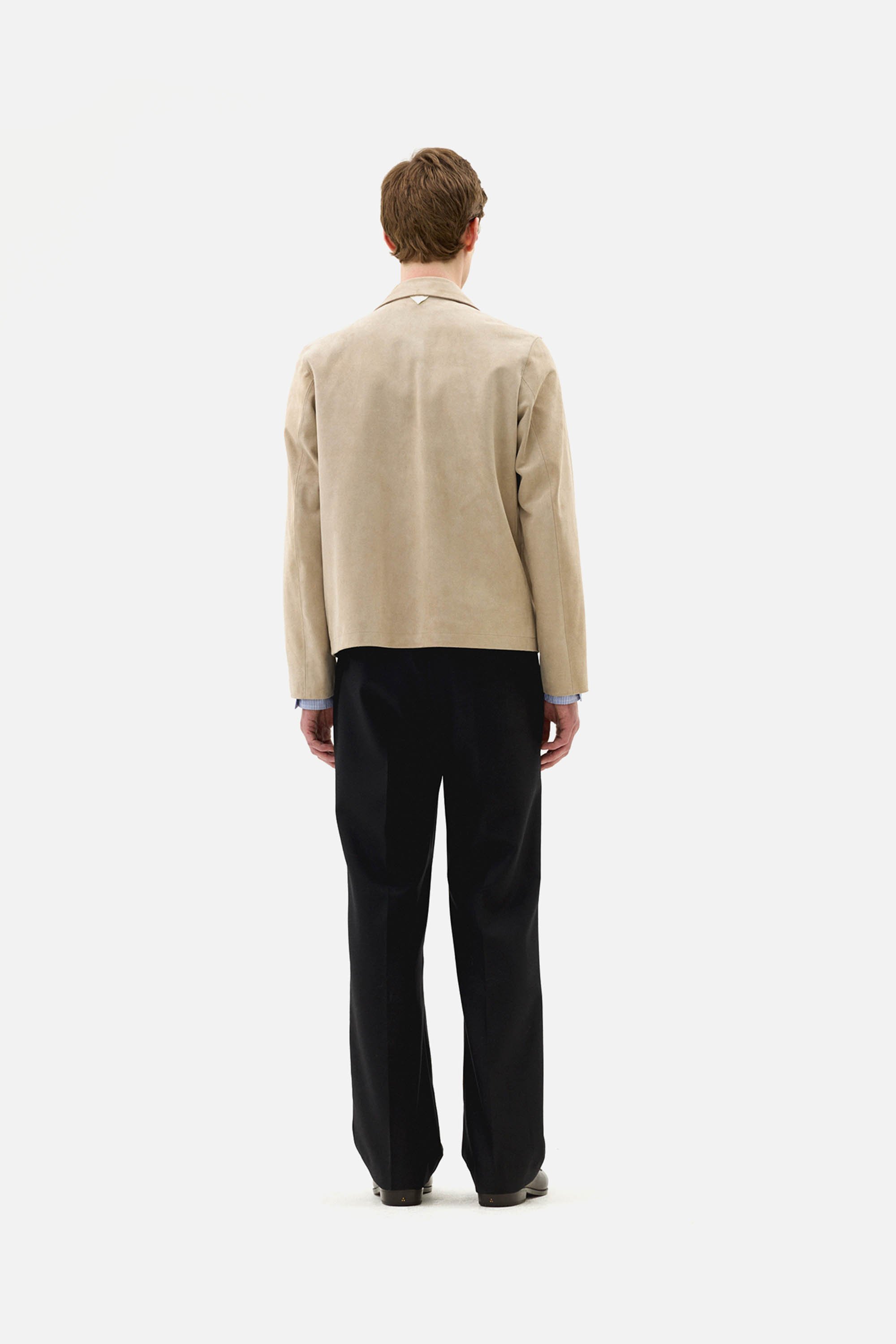 Lux Stone Suede Zipper Blouson - Image 4