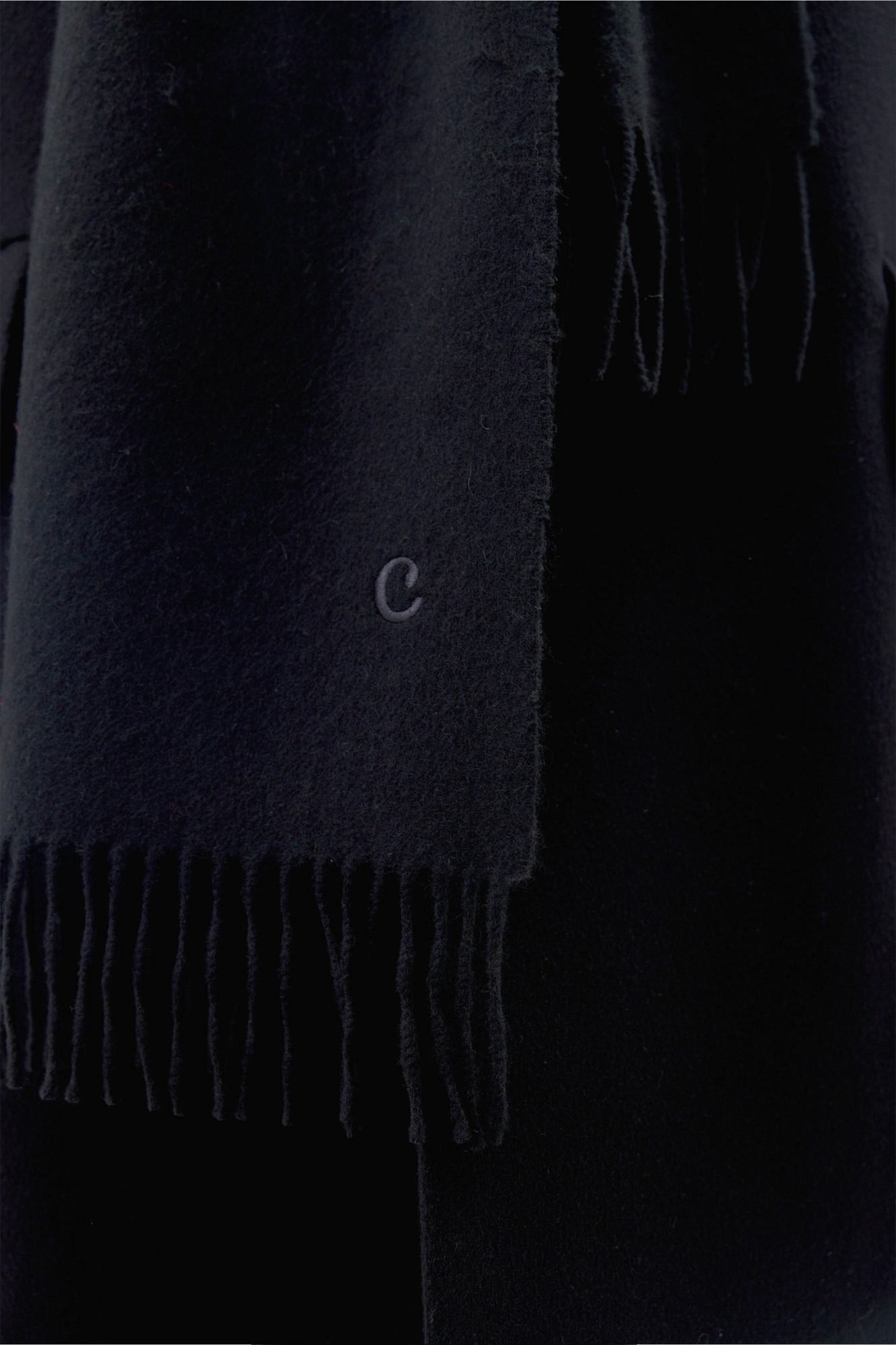 Black Lux Cashmere Scarf - Image 2