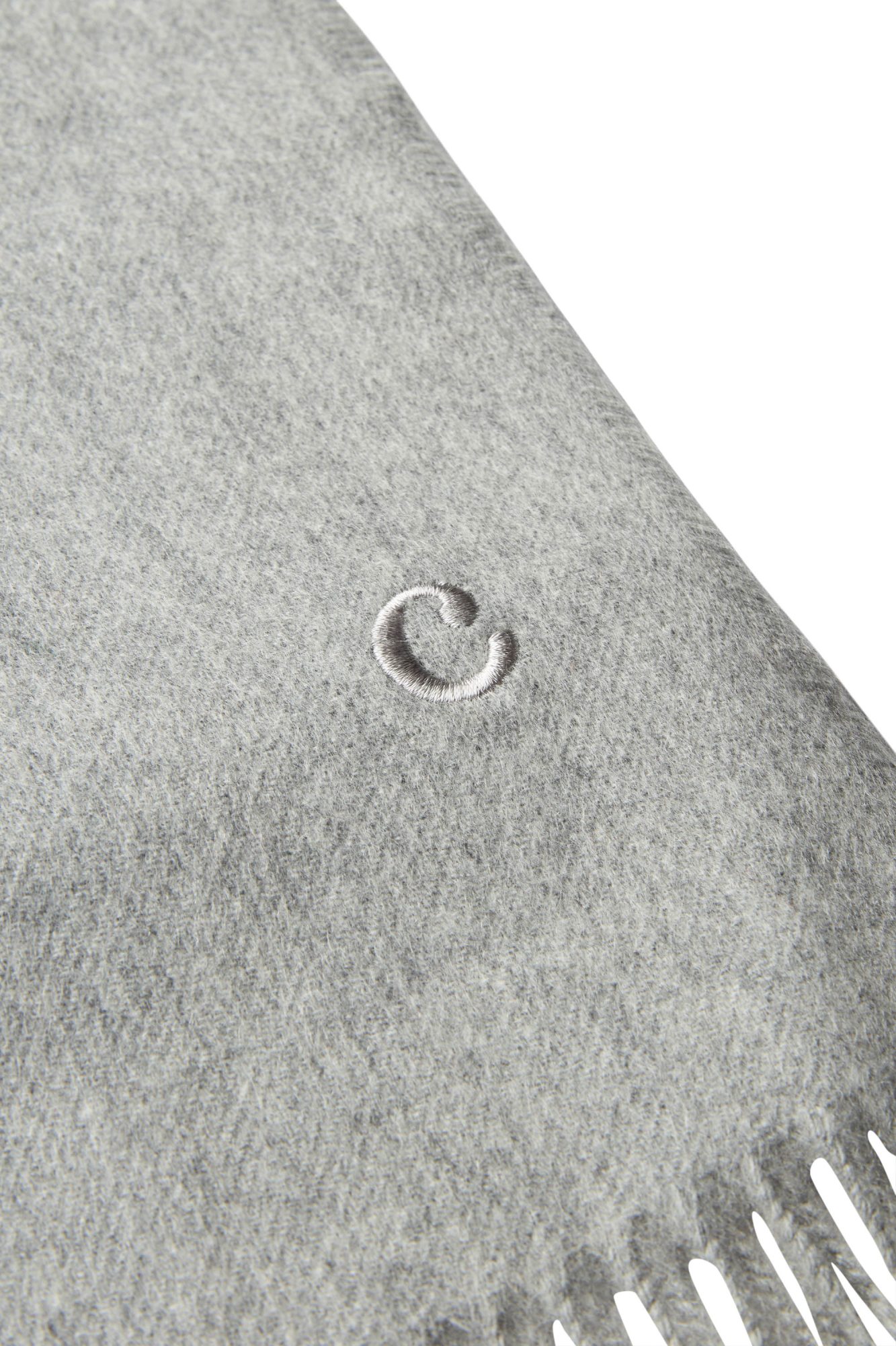 Light Grey Lux Cashmere Scarf - Image 4