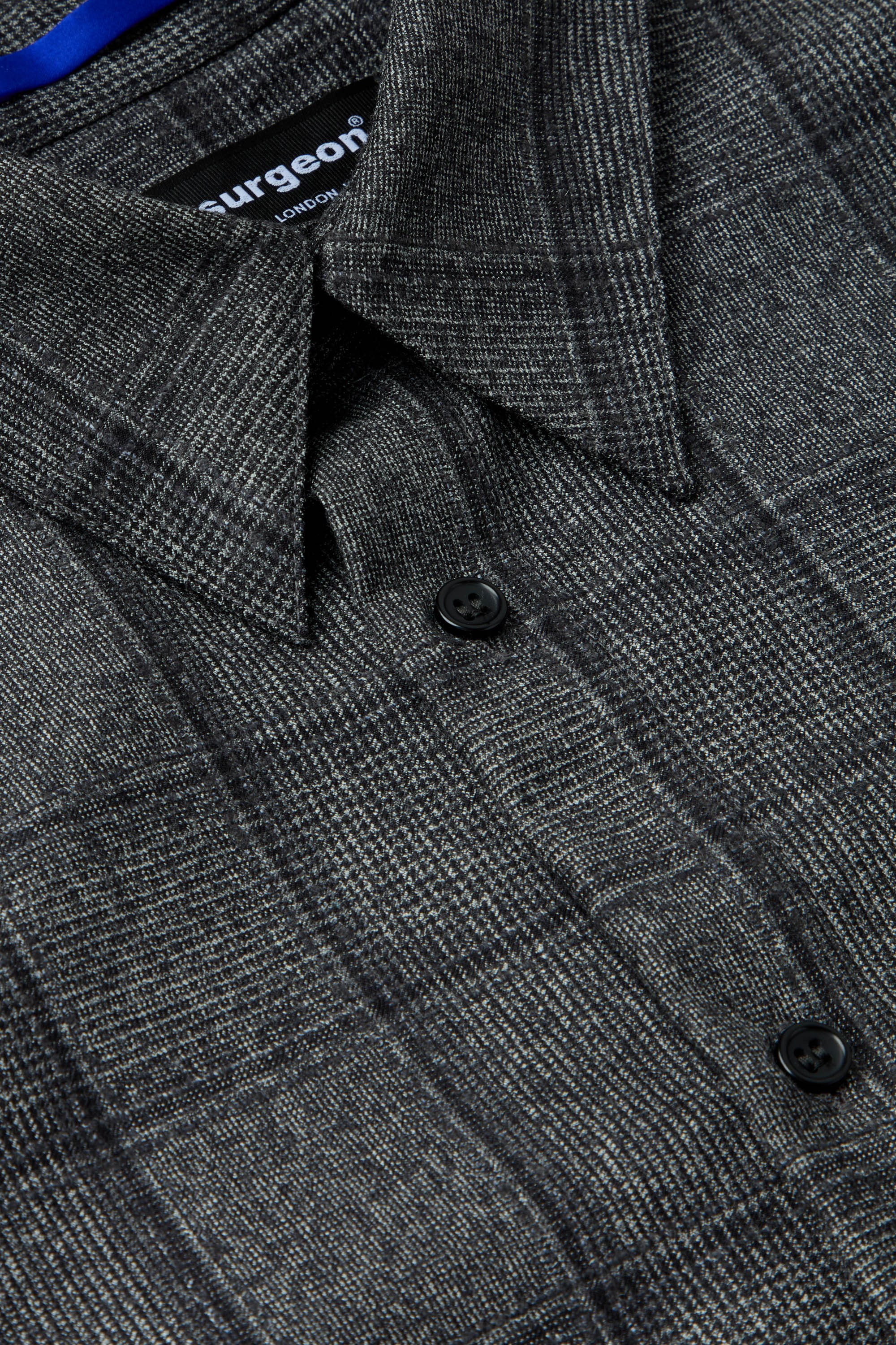 Wool Boucle Check Collar Shirt - Image 6