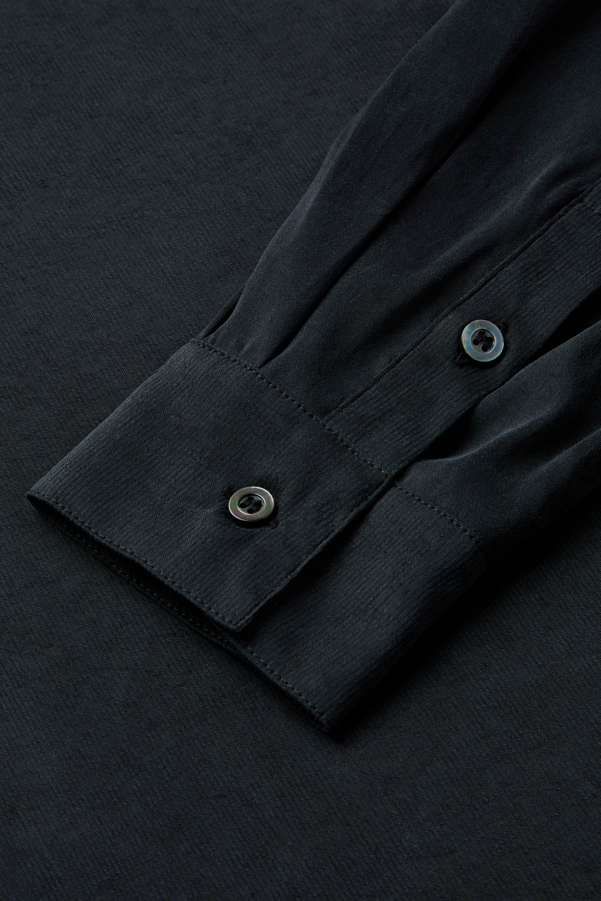 Washed Silk Slub Collar Shirt - Image 6