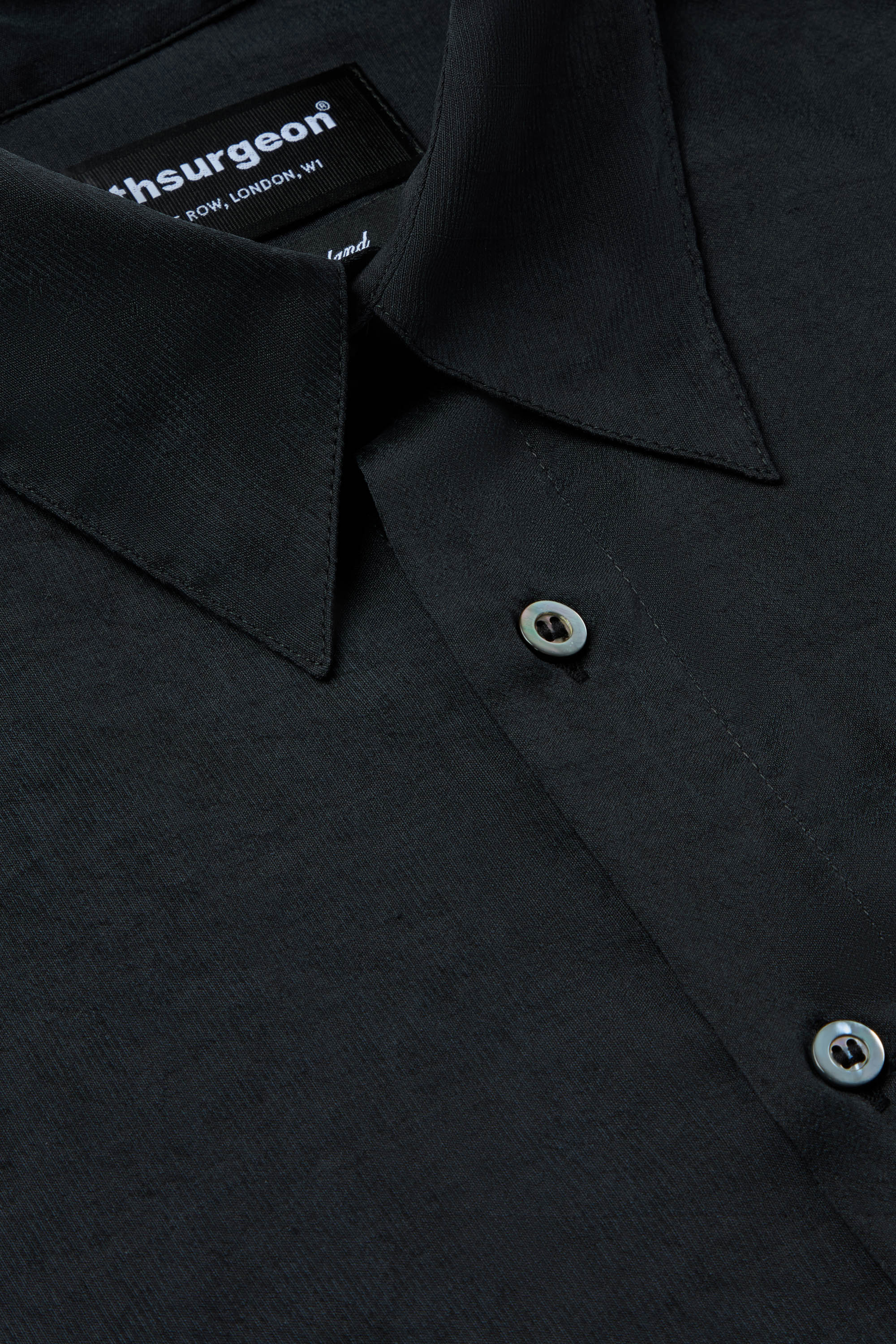 Washed Silk Slub Collar Shirt - Image 5