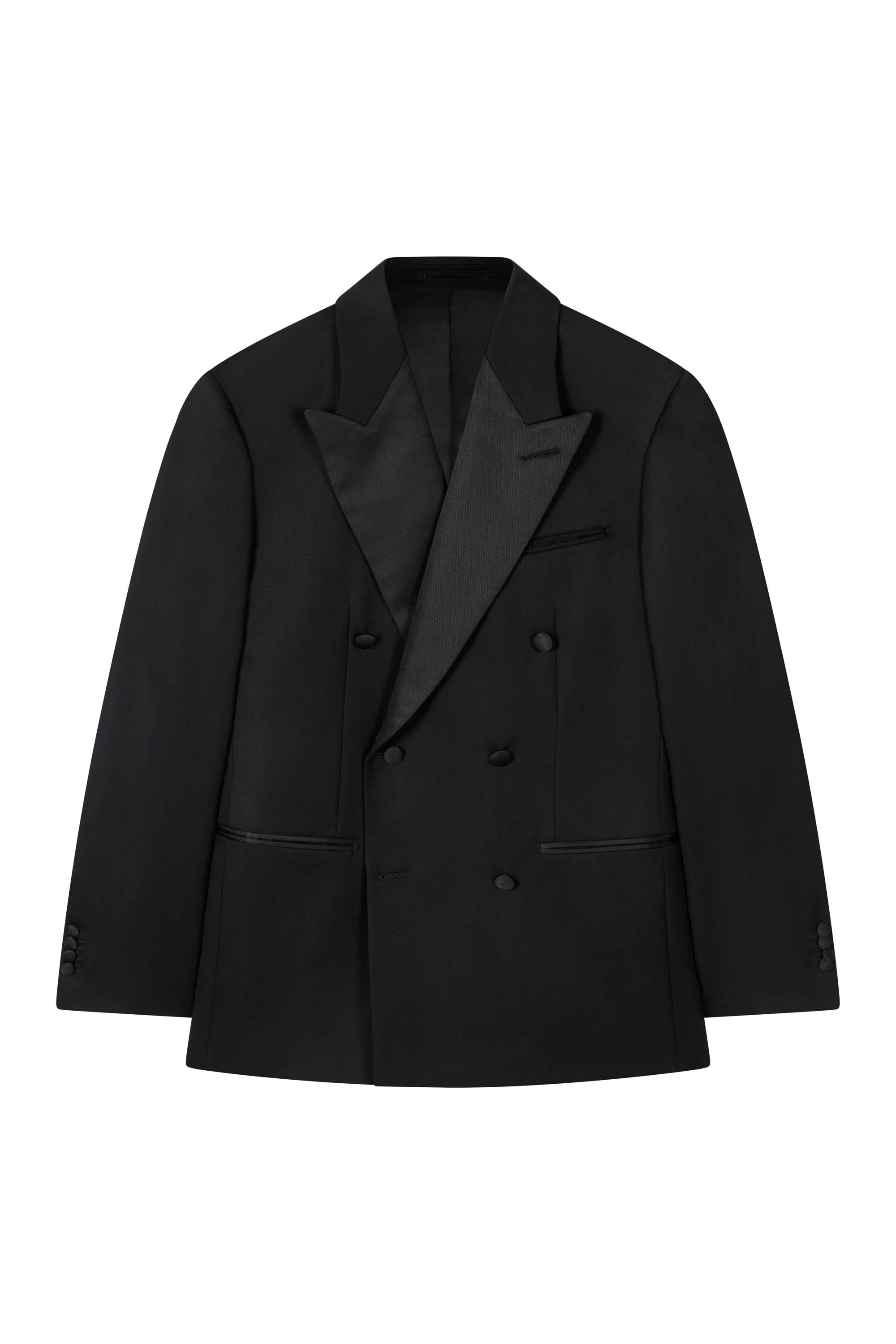 Lux Wool Tuxedo Double Breast Suit - Image 7