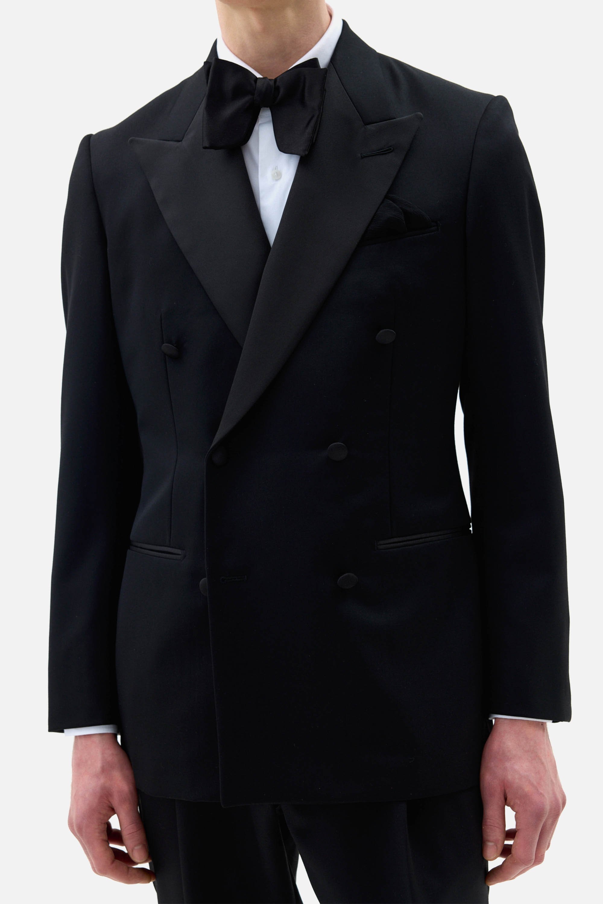 Lux Wool Tuxedo Double Breast Suit - Image 6